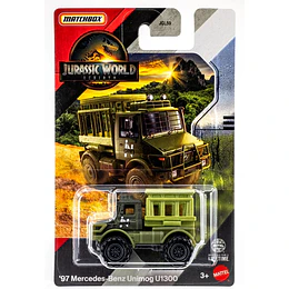 '97 Mercedes-Benz Unimog U1300 Jurassic World Rebirth Matchbox 1:64