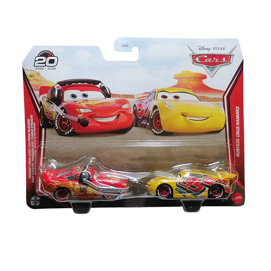Headset Crew Chief Lightning McQueen & Rusteze Cruz Ramirez [20th Anniversary] 2-Pack Cars