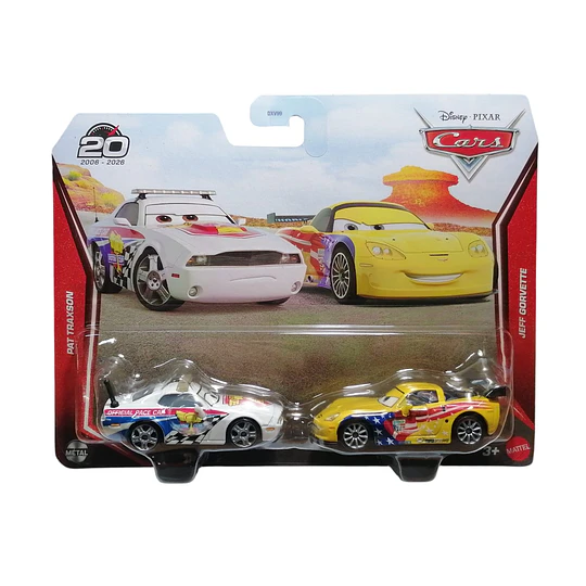 Pat Traxson & Jeff Gorvette [20th Anniversary] 2-Pack Cars