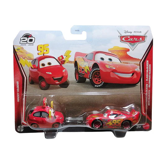 Maddy McGear & Lightning McQueen [20th Anniversary] 2-Pack Cars