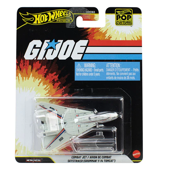 Combat Jet Skystriker (Grumman F-14 Tomcat) G.I. Joe Pop Culture Hot Wheels Premium 1:64