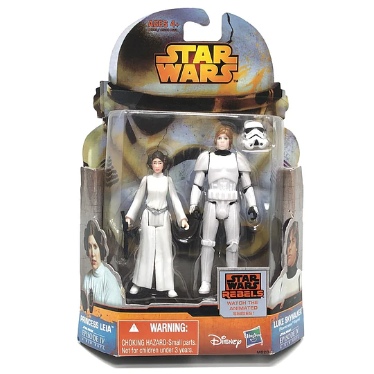 Princess Leia & Luke Skywalker (Stormtrooper Disguise) Mission Series Rebels 3,75