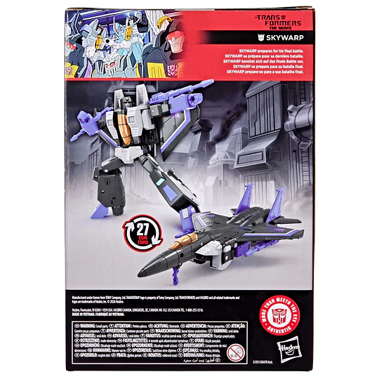 Skywarp Voyager Class Transformers: The Movie Studio Series Transformers