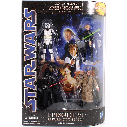 Episode VI: Return Of The Jedi Blu-ray Release Commemorative Figure & Mini-Poster Collection SOTDS 3,75