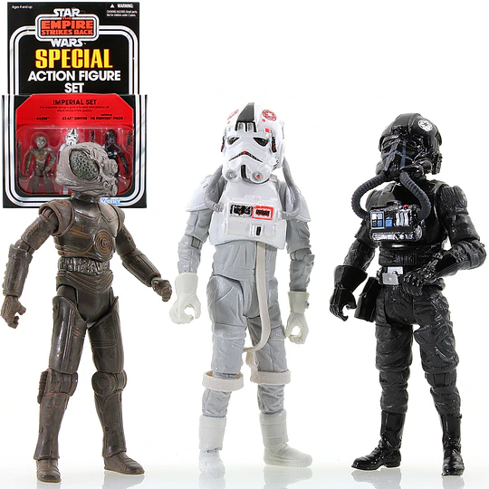 Imperial Set (4-LOM/AT-AT Driver/Imperial TIE Fighter Pilot) Special Action Figure Set The Vintage Collection 3,75