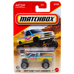 Chevy K1500 Pickup Vehículo Matchbox Básico Car Collection 1:64