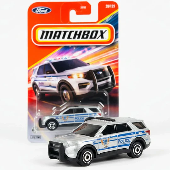 Ford Police Interceptor Vehículo Matchbox Básico Car Collection 1:64