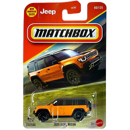 2025 Jeep Recon Vehículo Matchbox Básico Car Collection 1:64