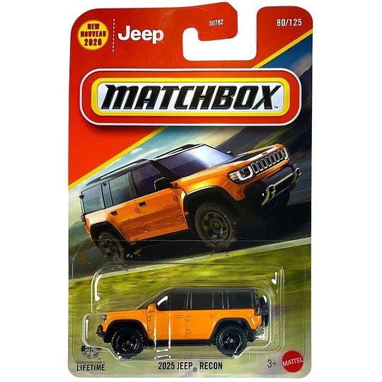 2025 Jeep Recon Vehículo Matchbox Básico Car Collection 1:64