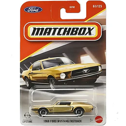 1968 Ford Mustang Fastback Vehículo Matchbox Básico Car Collection 1:64