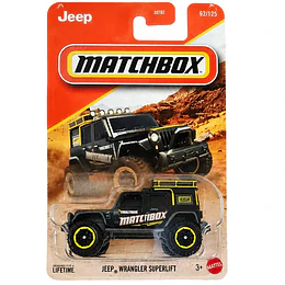 Jeep Wrangler Superlift Vehículo Matchbox Básico Car Collection 1:64