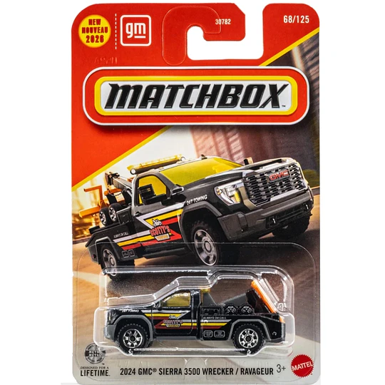 2024 GMC Sierra 3500 Wrecker Vehículo Matchbox Básico Car Collection 1:64