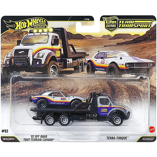 '67 Off Road Tout-Terrain Camaro #92 Team Transport Hot Wheels Premium 1:64
