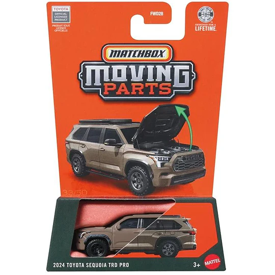 2024 Toyota Sequoia TRD Pro Moving Parts Matchbox