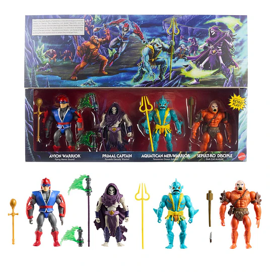 Battle For Subternia 4-Pack Origins Masters of the Universe MOTU