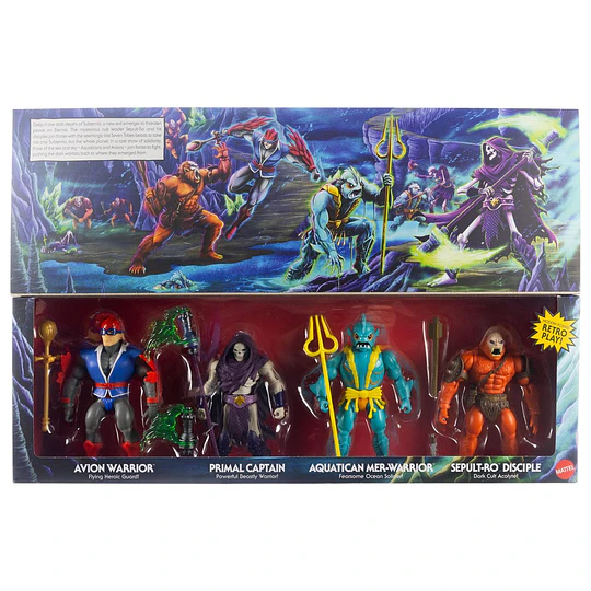 Battle For Subternia 4-Pack Origins Masters of the Universe MOTU