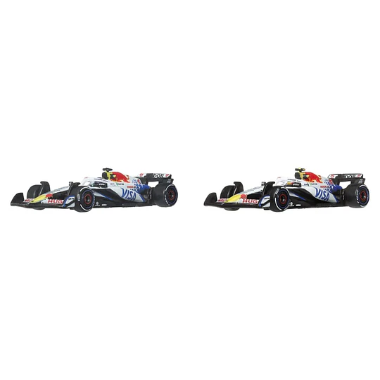 Visa Cash App Racing Bulls Formula One Team (#6 y #30) 2-Pack Formula 1 Hot Wheels Premium 1:64