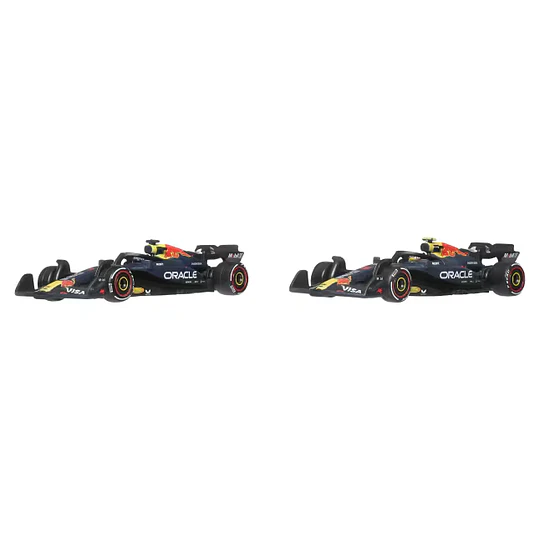 Oracle Red Bull Racing (#1 y #22) 2-Pack Formula 1 Hot Wheels Premium 1:64