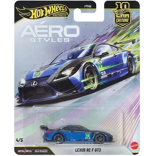 Lexus RC F GT3 Aéro Styles Car Culture Hot Wheels Premium