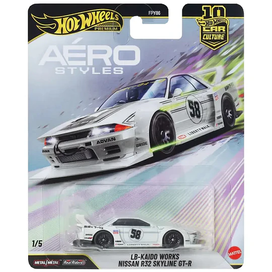 LB-Kaido Works Nissan R32 Skyline GT-R Aéro Styles Car Culture Hot Wheels Premium