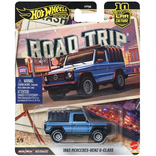 1993 Mercedes-Benz G-Class Road Trip Car Culture Hot Wheels Premium