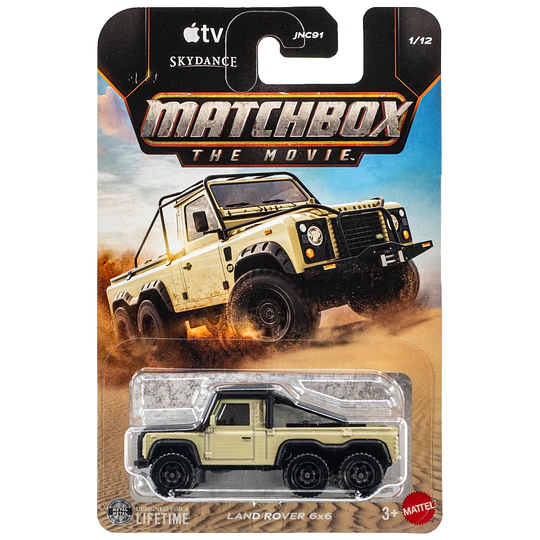 Land Rover 6x6 The Movie Vehículo Matchbox Básico Car Collection 1:64