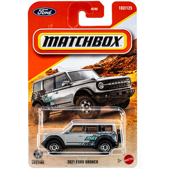 2021 Ford Bronco Vehículo Matchbox Básico Car Collection 1:64