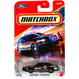 Ford Police Interceptor [88/125] Vehículo Matchbox Básico Car Collection 1:64