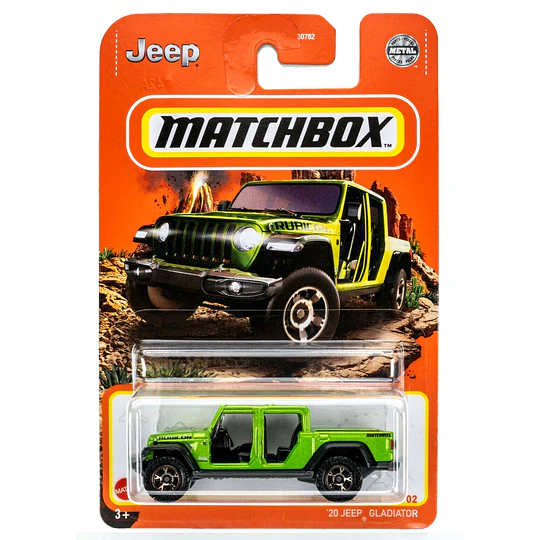 '20 Jeep Gladiator #7 Vehículo Matchbox Básico Car Collection 1:64