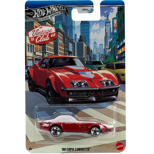 '69 Copo Corvette Vintage Club 1968 Hot Wheels Silver Series