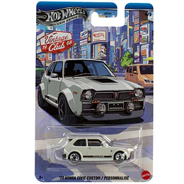 '73 Honda Civic Custom Vintage Club 1968 Hot Wheels Silver Series