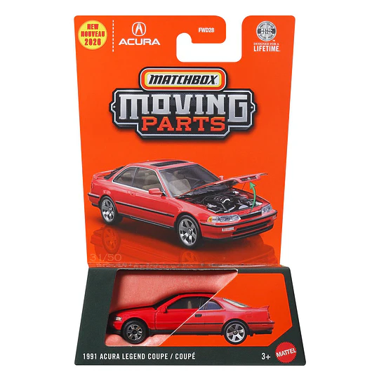 1991 Acura Legend Coupe Moving Parts Matchbox
