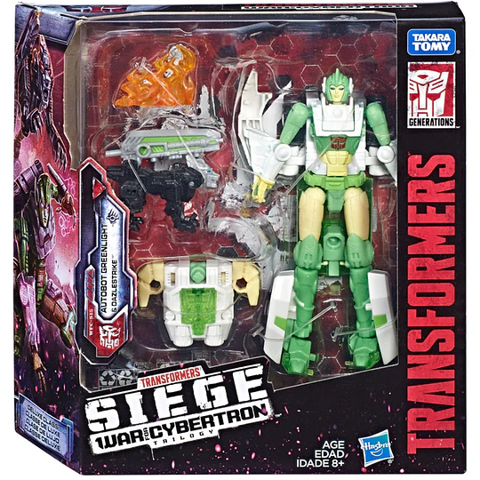 Autobot Greenlight with Dazzlestrike WFC-S15 War for Cybertron: Siege Transformers