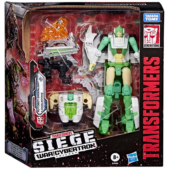 Autobot Greenlight with Dazzlestrike WFC-S15 War for Cybertron: Siege Transformers