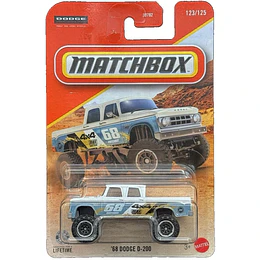 '68 Dodge D-200 Vehículo Matchbox Básico Car Collection 1:64