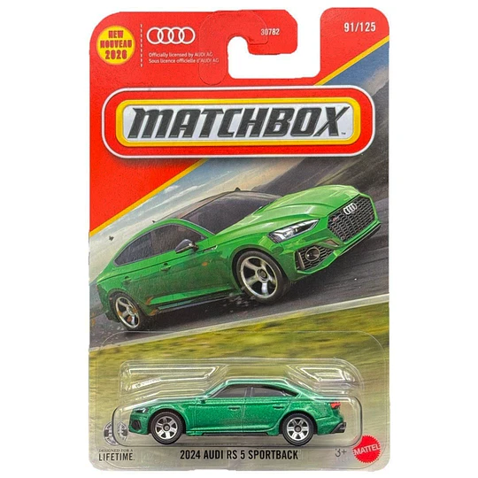 2024 Audi RS 5 Sportback Vehículo Matchbox Básico Car Collection 1:64