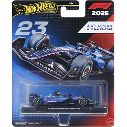 Atlassian Williams Racing (#23) Formula 1 2025 Hot Wheels Premium 1:64