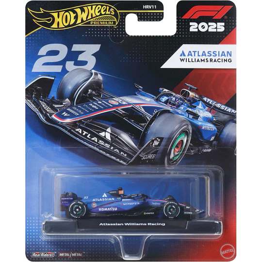 Atlassian Williams Racing (#23) Formula 1 2025 Hot Wheels Premium 1:64