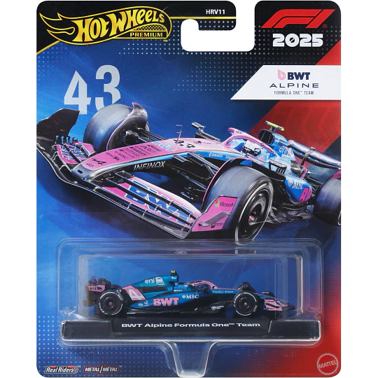 BWT Alpine Formula One Team (#43) Formula 1 2025 Hot Wheels Premium 1:64