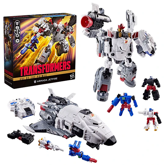 Armada Jetfire with Requiem Blaster Commander Class Age of the Primes Transformers
