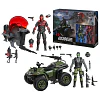 Snake Eyes & Varmint ATV vs. Stealth Viper & Cobra Stealth Flight Pod (Trubble Bubble) Set G.I. Joe Classified Series 6
