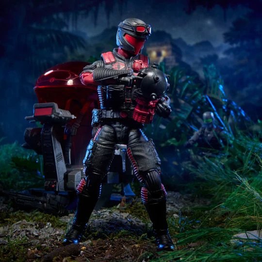 Snake Eyes & Varmint ATV vs. Stealth Viper & Cobra Stealth Flight Pod (Trubble Bubble) Set G.I. Joe Classified Series 6