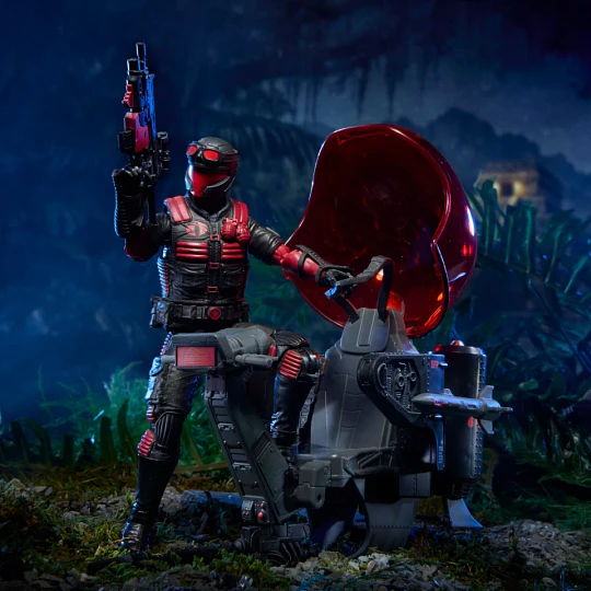 Snake Eyes & Varmint ATV vs. Stealth Viper & Cobra Stealth Flight Pod (Trubble Bubble) Set G.I. Joe Classified Series 6