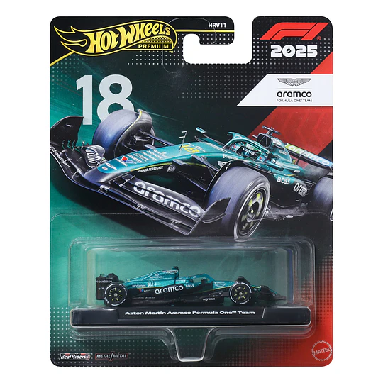 Aston Martin Aramco Formula One Team (#18) Formula 1 2025 Hot Wheels Premium 1:64