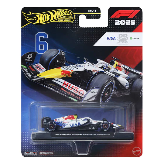 Visa Cash App Racing Bulls Formula One Team (#6) Formula 1 2025 Hot Wheels Premium 1:64