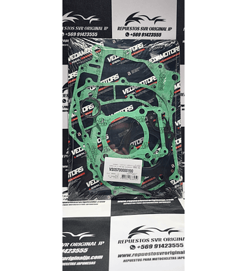 KIT DE EMPAQUES COMPLETO HONDA CBX 250 TWISTER, XR 25O TORNADO.