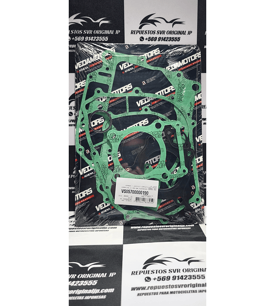 KIT DE EMPAQUES COMPLETO HONDA CBX 250 TWISTER, XR 25O TORNADO.