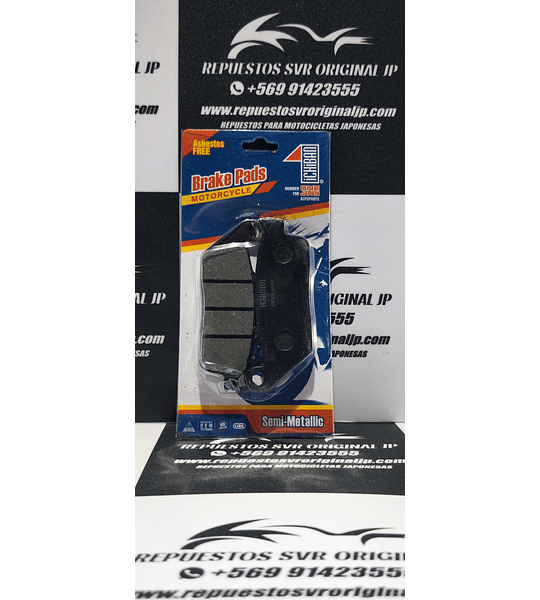 JUEGO DE PASTILLAS DELANTERAS SUZUKI, KAWASAKI, HONDA, REVISAR COMPATIBILIDAD EN DESCRPCIÓN. 