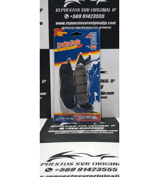 JUEGO DE PASTILLAS DELANTERAS, REVISAR COMPATIBILIDAD ERN DESCRIPCIÓN