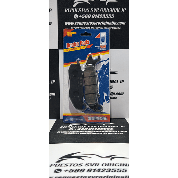 JUEGO DE PASTILLAS DELANTERAS, REVISAR COMPATIBILIDAD ERN DESCRIPCIÓN